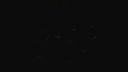 Green Particles Splash and Lights Beam