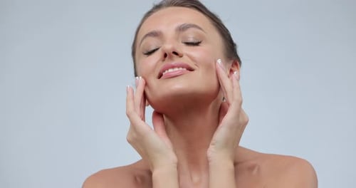 Elegant Woman Posing for Beauty Shoot