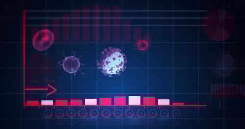 Futuristic Bar and Line Graphs with Scientific Data Visualization