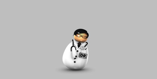Animated 3D Doctor Character Loop