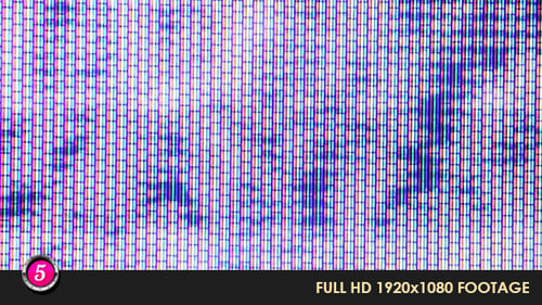 LCD Screen Close Up with Abstract Geometric Patterns
