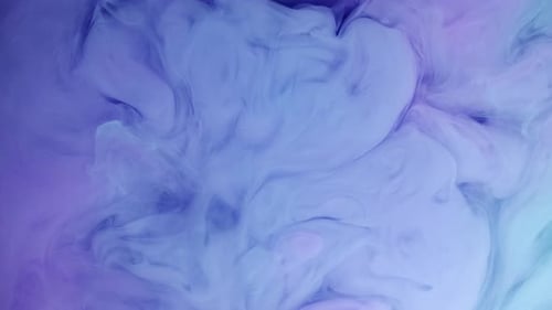 Pastellfarbe Blau Lila Rosa Acrylfarbe Drop Motion unter Wasser