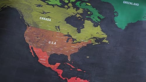 North America World Map 2