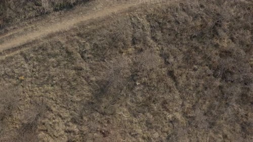 Offroad terrain view from drone 4K video