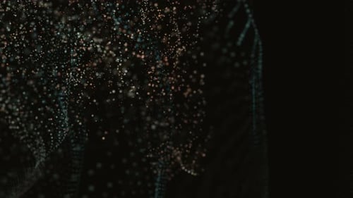 Abstract Digital Particle Wave Motion Background