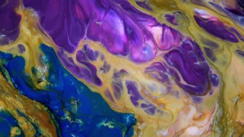 Psychedelic Cosmos Galaxy Paint Texture Background
