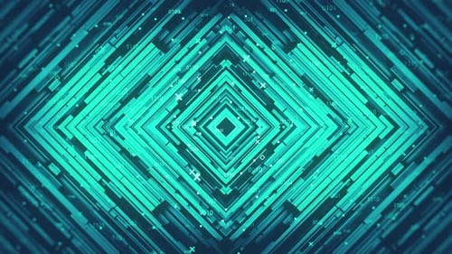 Geometric Abstract Digital Data Background
