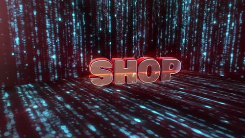 Shop 3d consept text