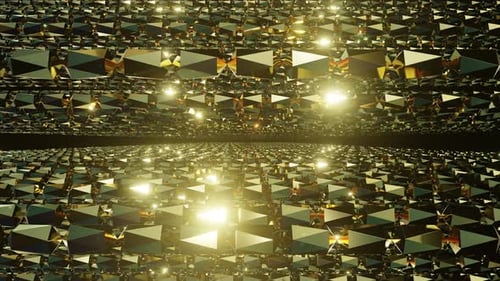 Luxury In Gold Chain Tunnel 02 4K