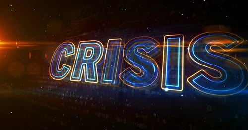 Crisis economy abstract concept