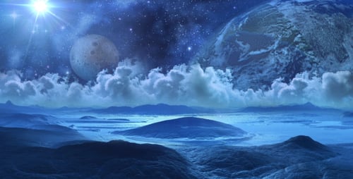Space Landscape - Frozen Planet
