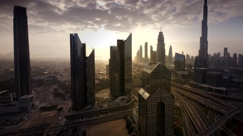 Modern City Infrastructure Business Financial District