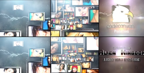 Dynamic Cinematic Photo Video Wall Opener