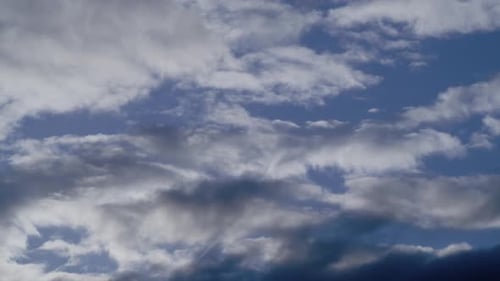 Clouds and Sky with Jet Stream Trail