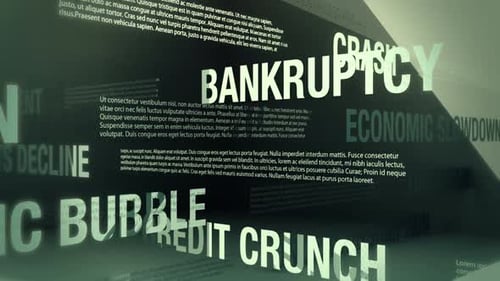 Economic Recession Related Words Loop