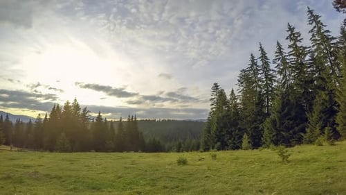 Scenic Mountain Landscape at Golden Hour