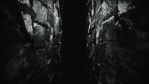 Gritty Dark Stone Tunnel Passage Loop