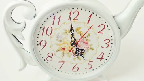 Teapot Clock Showing Time Passing