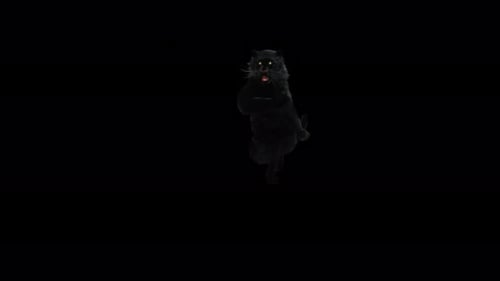 Animated Black Panther With Dynamic Prowling Actions