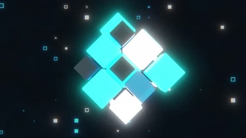 Paquete Pulsing Cubes VJ Loop