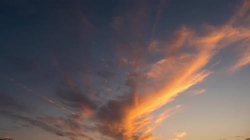 Zeitraffer des Abendhimmels