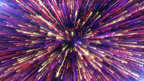 Abstract Light Stream Explosion for Events and Celebrations