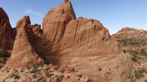 Red rock view panning left