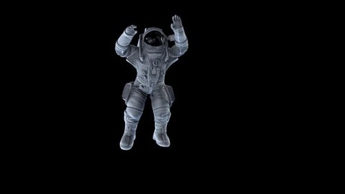 Fallender Astronaut