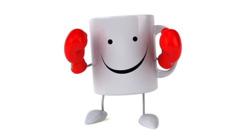 3D Animated Mug Character Boxing Action