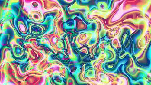 Abstract Colorful Liquid Smooth Waves Seamless Loop Texture Background