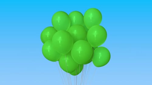Green Helium Balloons