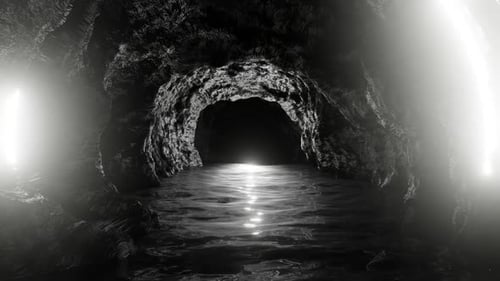 Inside Underground Stone Cave 01 HD