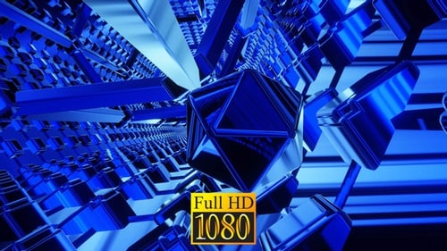 A Blue Sphere In A Blue Tunnel HD