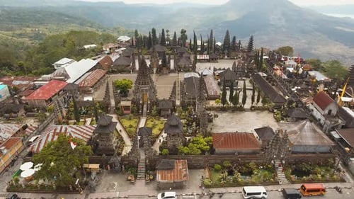 Hindu Temple on the Island of Bali.Ulun Danu Batur.