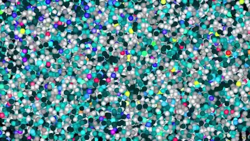 Glitzer lebendige Kugeln Abstrakter Hintergrund Digitales Rendering