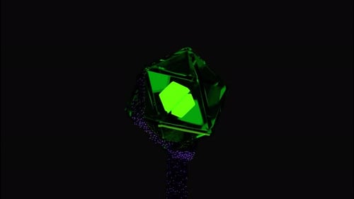 Abstract Geometric Glow Transformation with Dynamic Particles
