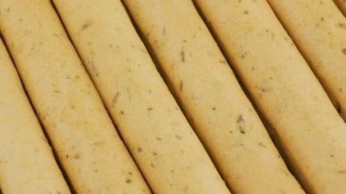 Crisp Breadsticks Close-Up