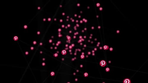 Pinterest Icon Connection Network
