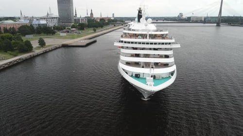 Cruise ship on the river