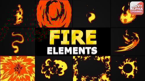 Cartoon Fire Pack | Motion Graphics