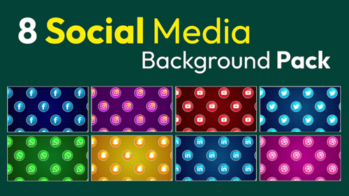 8 Social Media Background Pack