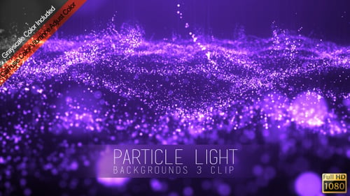 Shimmering Particle Light Wave Background Loop