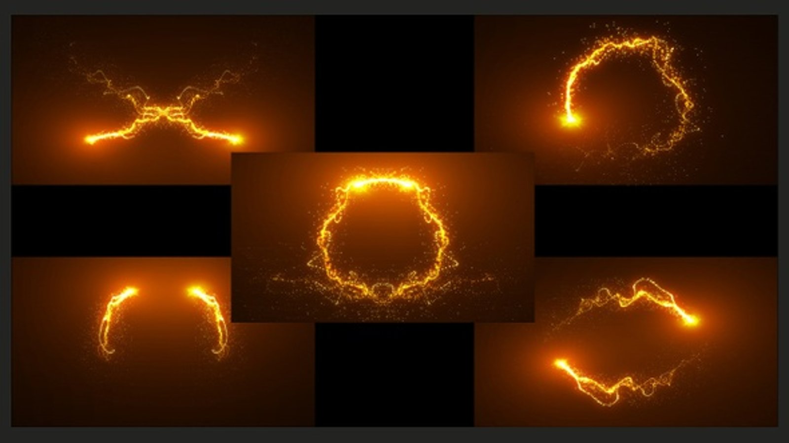 Dynamic Glowing Particle Effect Transitions Pack, Elements Motion ...