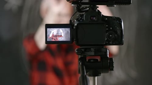 Camera Focusing on Digital Camera Monitor