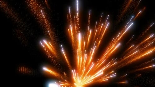 Golden Sparkling Particle Burst Background for Celebrations