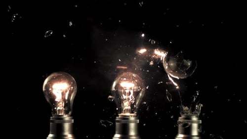 Lightbulb Explodes in Slow Motion