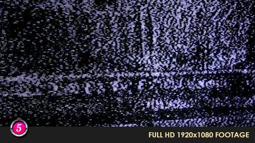 Abstract Footage of Television Static and Interference