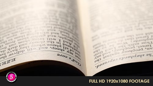 Open Book with Bible Chapter Headings