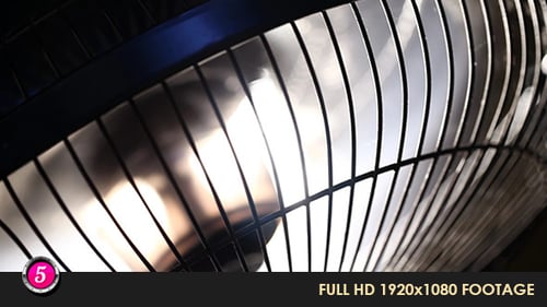 Rotating Fan Blades Creating Wind and Cooling