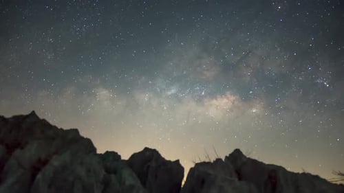 Milky Way Galaxy Time Lapse.